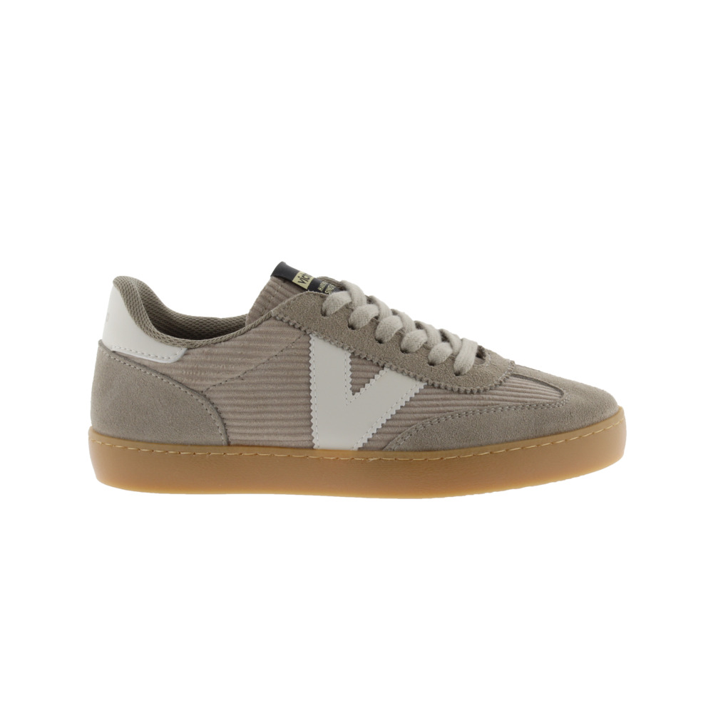 Victoria Berlín Ciclista Zapatillas de pana con piezas en contraste y de serraje al tono y suela caramelo 1126220