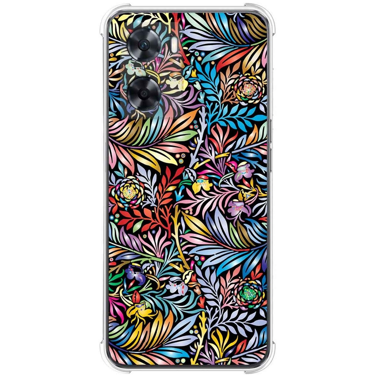 Funda Silicona Antigolpes para Oppo A57s diseño Flores 04 Dibujos