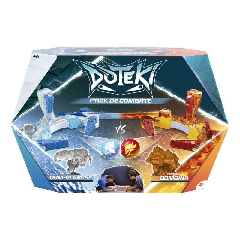 Bizak Doteki Pack de Combate Doble +8 años, 2 Personajes exclusivos, Accesorios de Batalla y catalizadores, Juego estratégico Oficial (30699214)