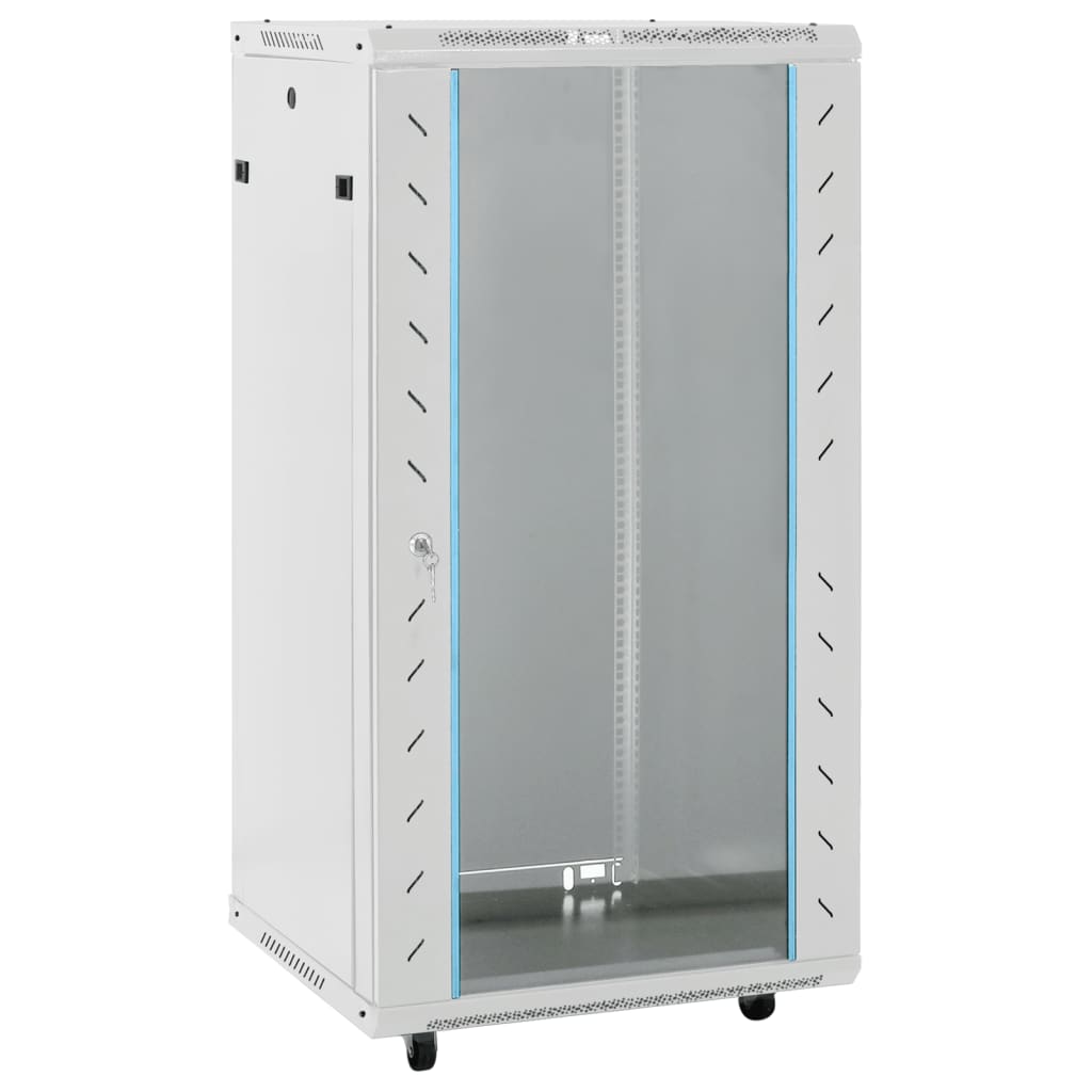 vidaXL Rack de servidores patas giratorias 22U 19" IP20 60x60x120 cm Color Negro,  Gris, y mas