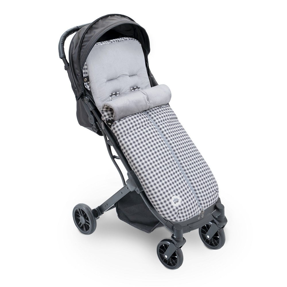 Interbaby Saco Silla Paseo Universal, Saco Invierno Silla Paseo, Desmontable con Cremallera, Cabezal Ajustable,Impermeable y Transpirable