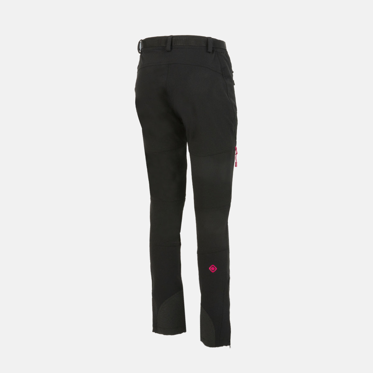 Izas - Pantalón de Montaña de Mujer - Pantalón Trekking de Invierno Regular Fit - Impermeable con Bolsillos de Cremallera y Bajo Ajustable con Cremallera - Secado Rápido - Agon Negro y Fucsia - 3XL