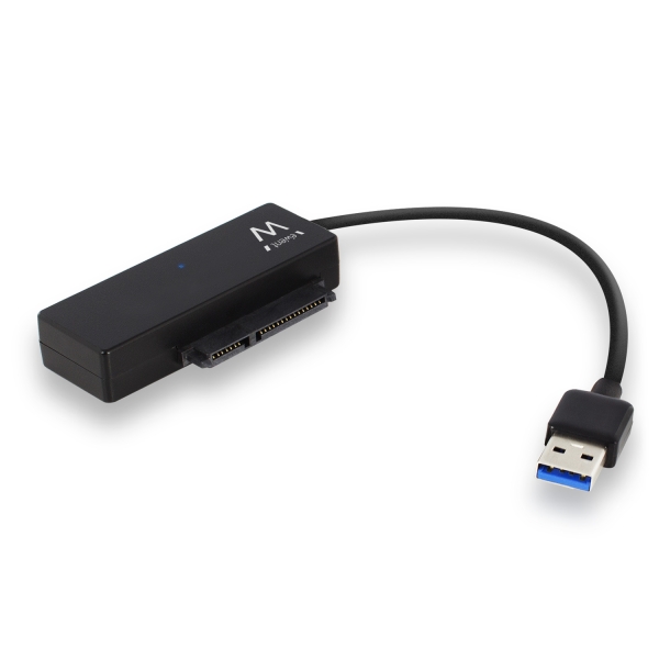 Ewent cable adaptador sata a usb-c - usb-c 3.1 gen1 - ssd/hdd de 2.5/3.5” - abs de alta resistencia - indicador led - color negro