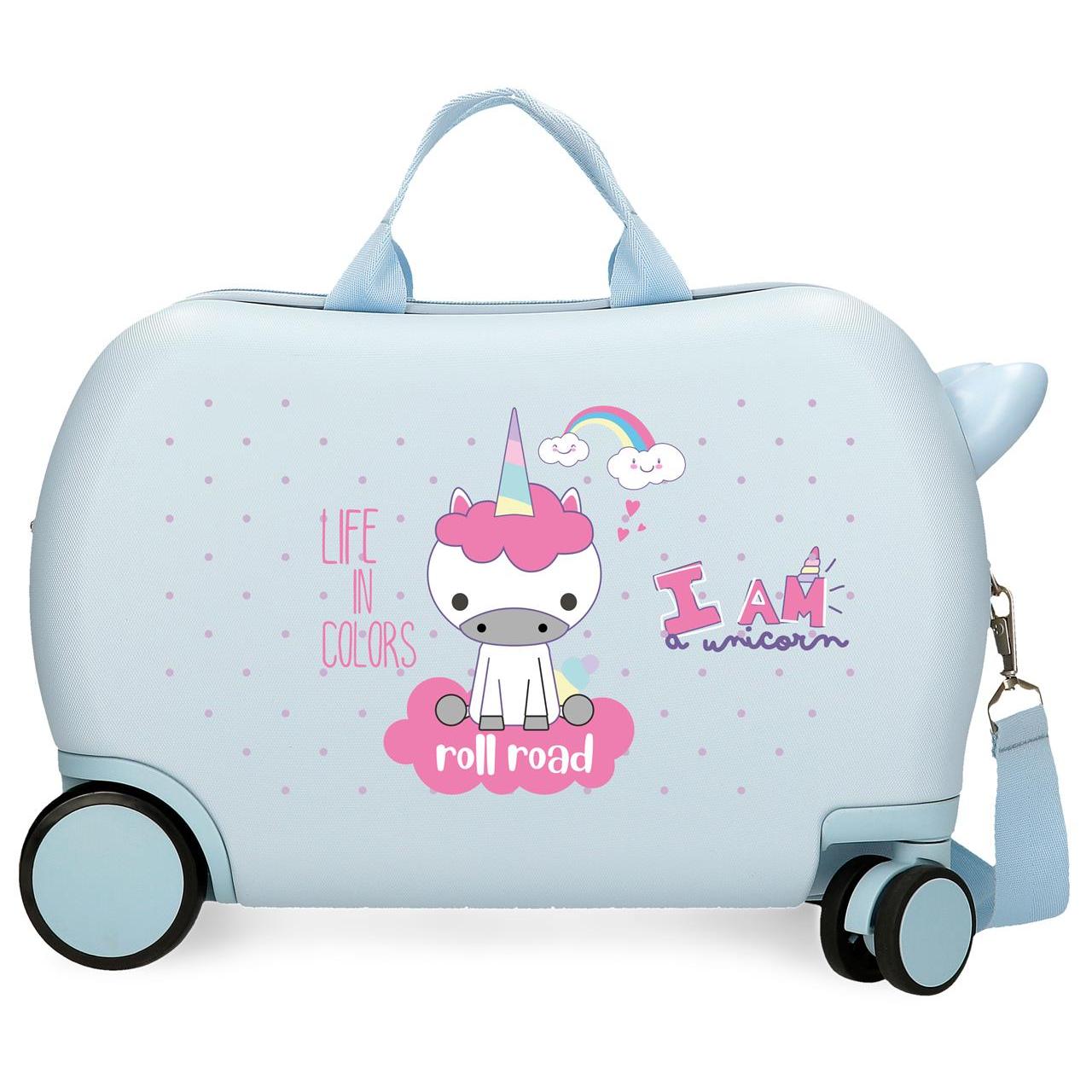 Roll Road Maleta Correpasillos ABS Rígida I Am Unicorn Azul
