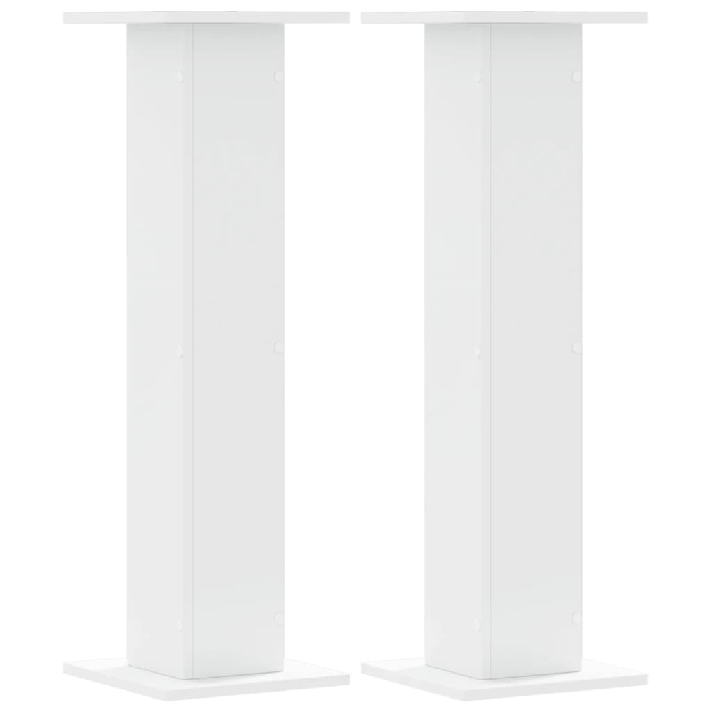 vidaXL Soportes altavoces 2 uds madera 30x30x95 cm Color Gris hormigón,  Gris sonoma,  Blanco y mas