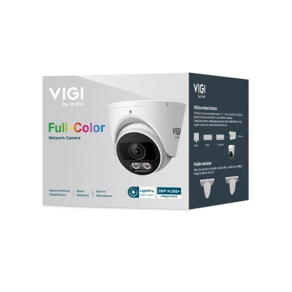 TP-Link - Cámara de vigilancia domótica InSight S425 para exterior IP67 con sensor de movimiento, visión nocturna y resolución Full HD 1080p, ideal para techo o pared