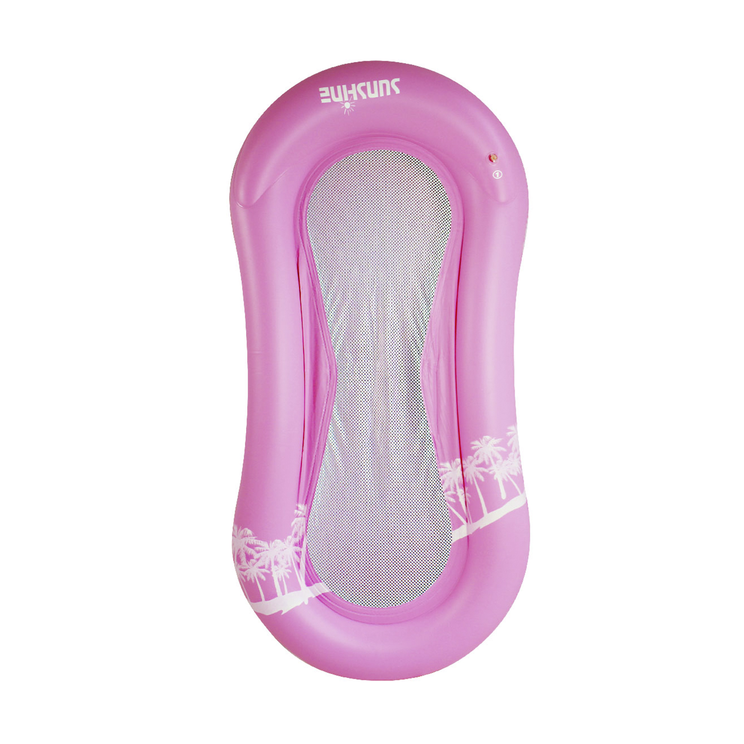 DAM. Colchoneta alargada hinchable, red central. Cama flotante. 170x80cm. 170x80x20 cm.