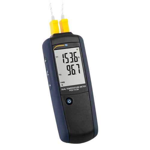 PCE-T312N Termómetro Digital de 2 Canales con Pantalla Retroiluminada | PCE Instruments