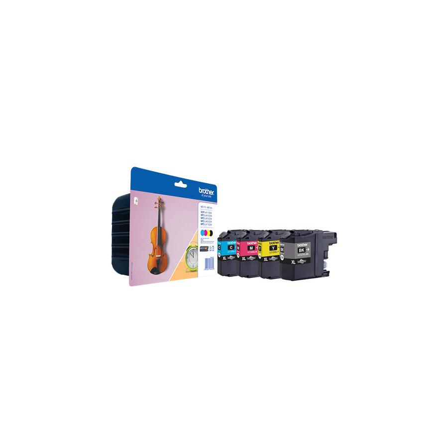 Tinta brother lc227xlvalbp pack negro cian amarillo magenta