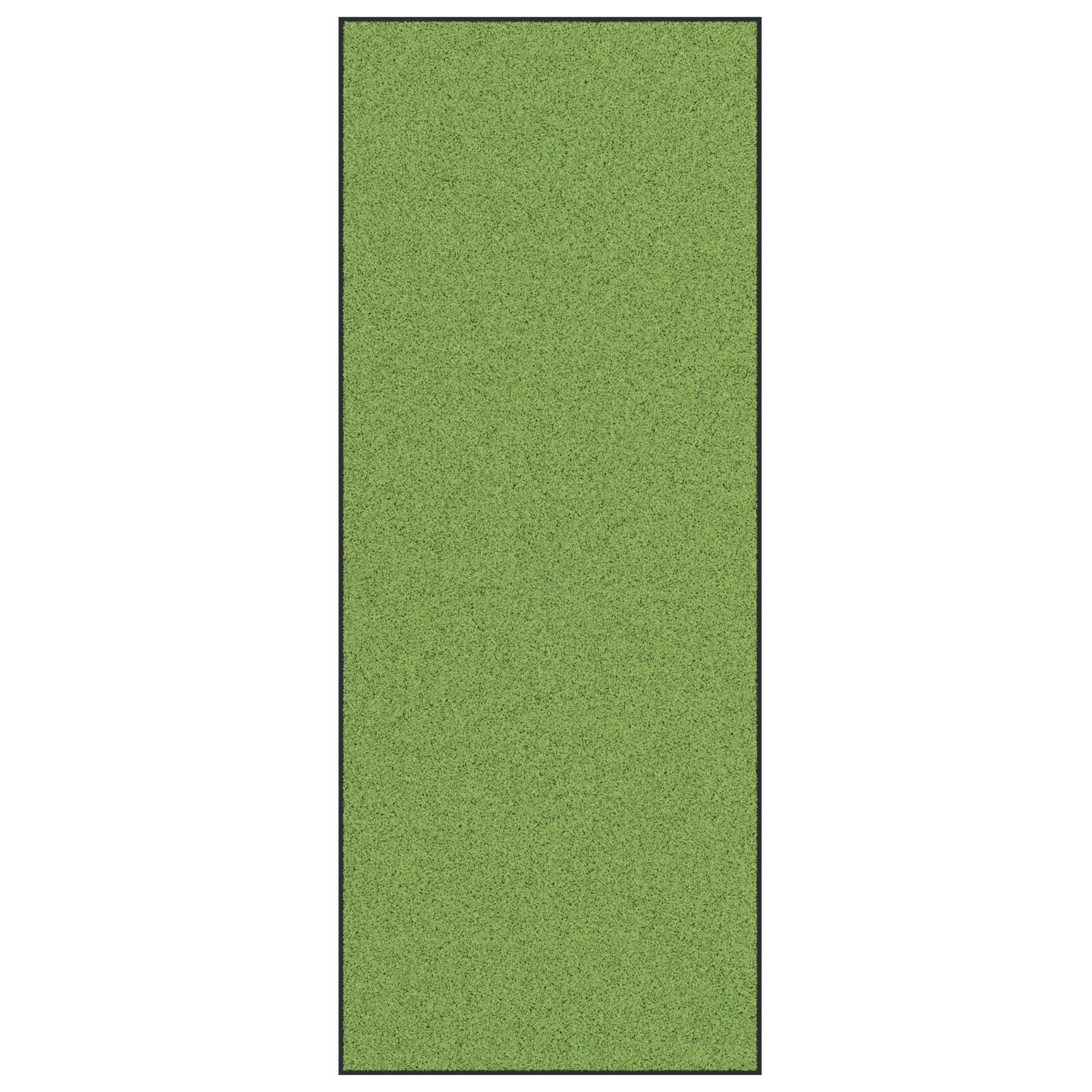 vidaXL Alfombra de Entrada Verde, Negro Poliamida 300 x 120 x 0.9 cm