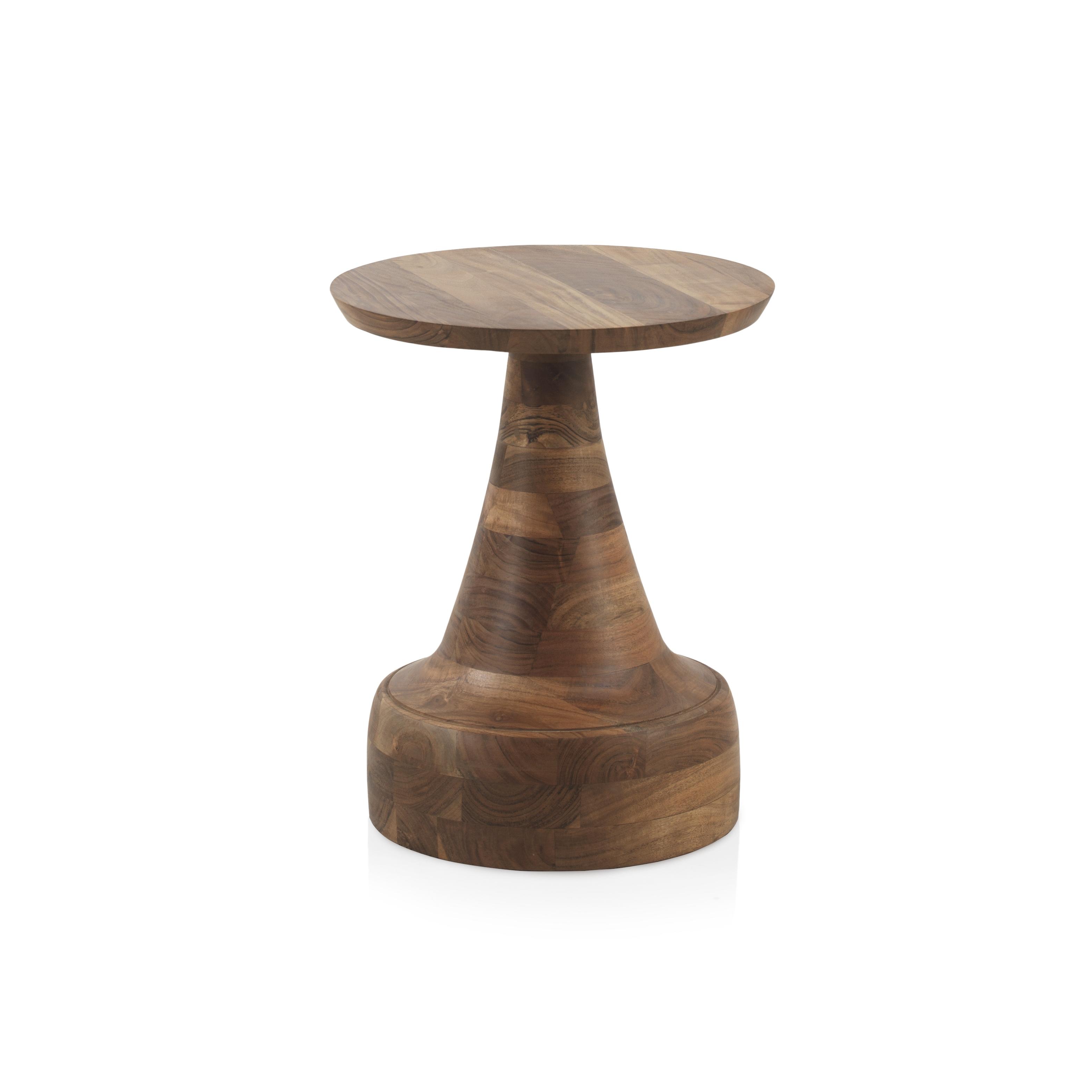 Mesa Auxiliar De Madera Natural De Acacia El mejor complemento para tu hogar. Fijalo