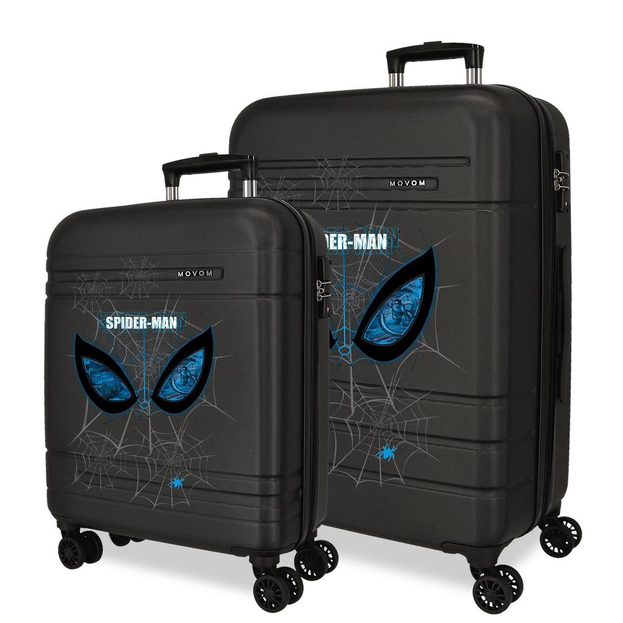 Juego de maletas Spiderman Is Watching Us Negro 48x68x27cm