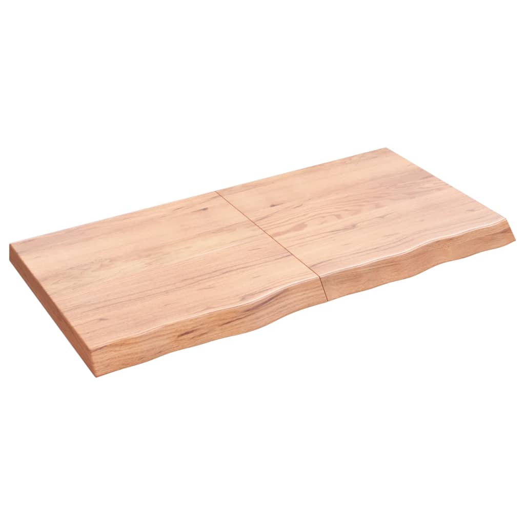 Vidaxl Estante Pared Madera Roble Tratada 120x60x(2-6) Cm