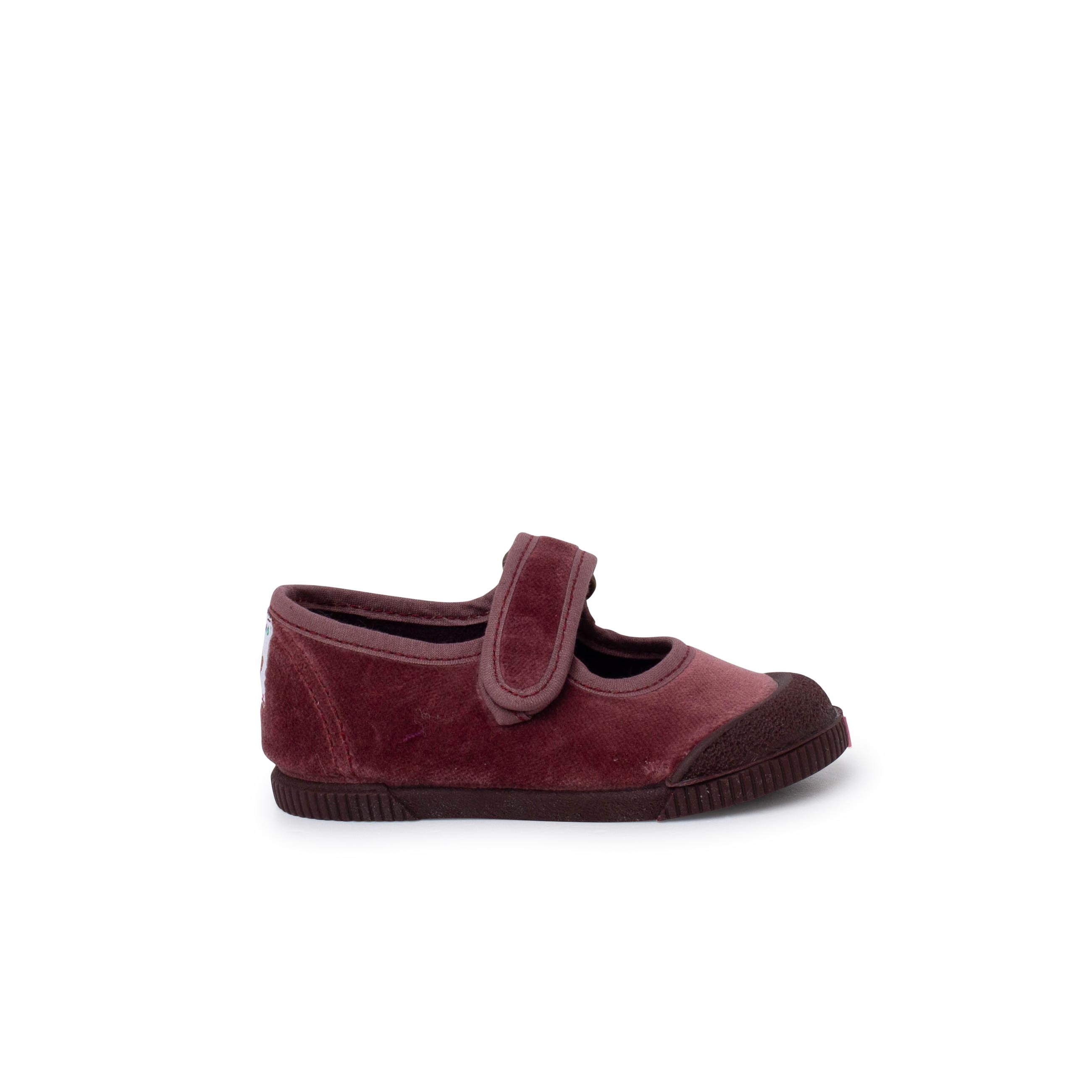 Pisamonas Merceditas barefoot terciopelo puntera goma