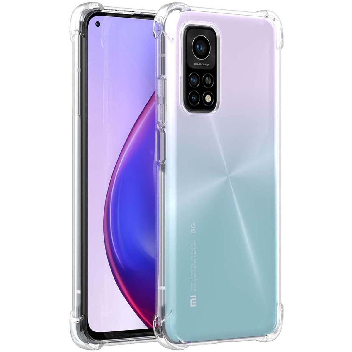 Tumundosmartphone Funda Gel Tpu Anti-Shock Transparente para Xiaomi Mi 10T / 10T Pro