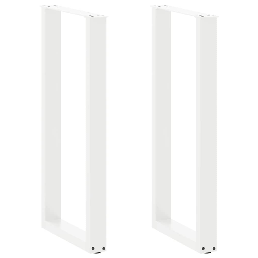 vidaXL Patas para mesa de bar en forma de U (2 unidades) 40 x 100-101 cm, acero