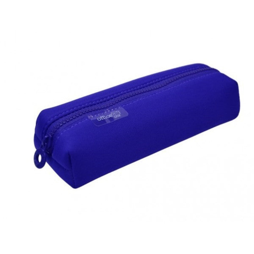 COLORLINE - Estuche Escolar Portatodo Multiuso Cuadrado en Neopreno. Azul Oscuro