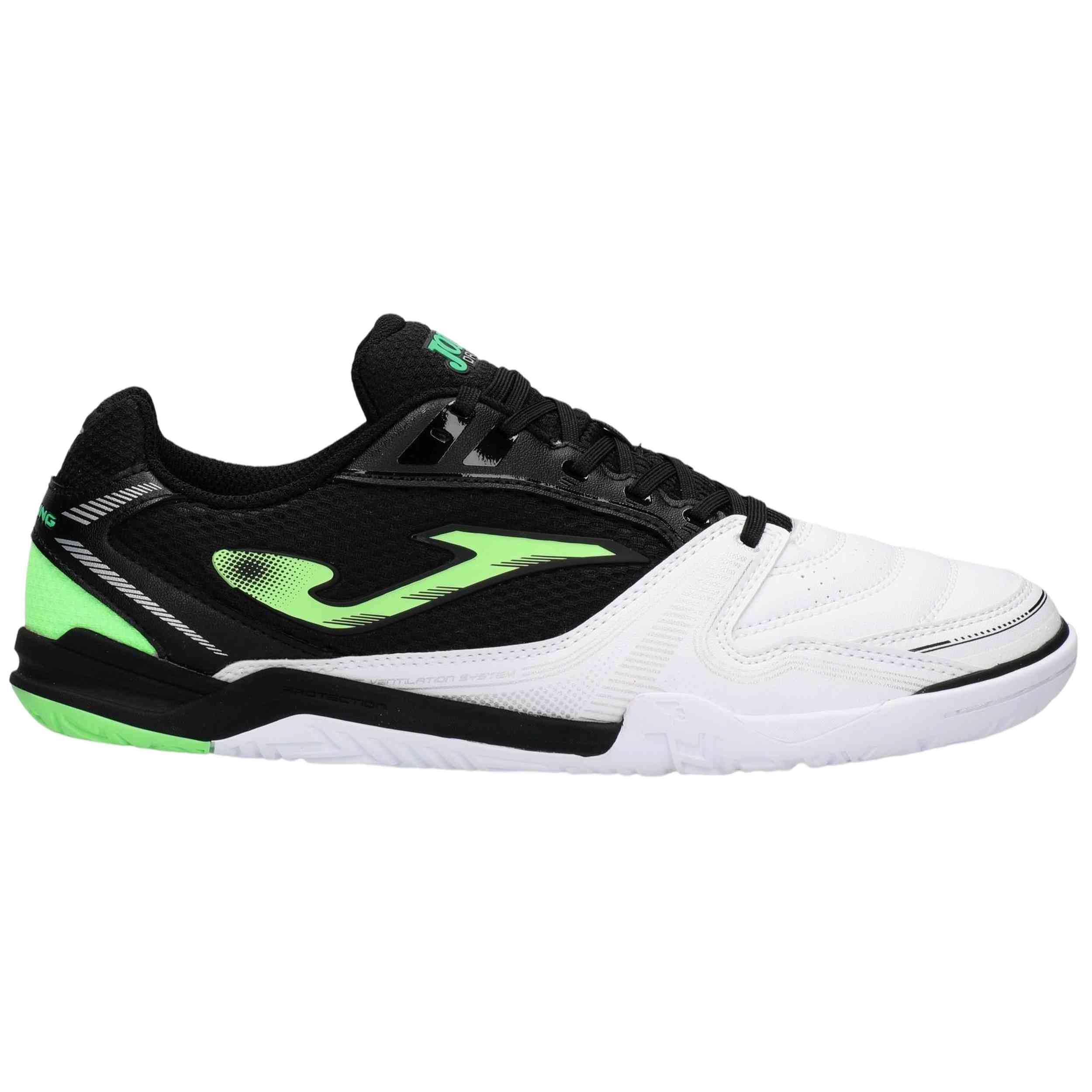Calzado Joma modelo Dribling 2642 Blanco Negro Indoor en color Blanco