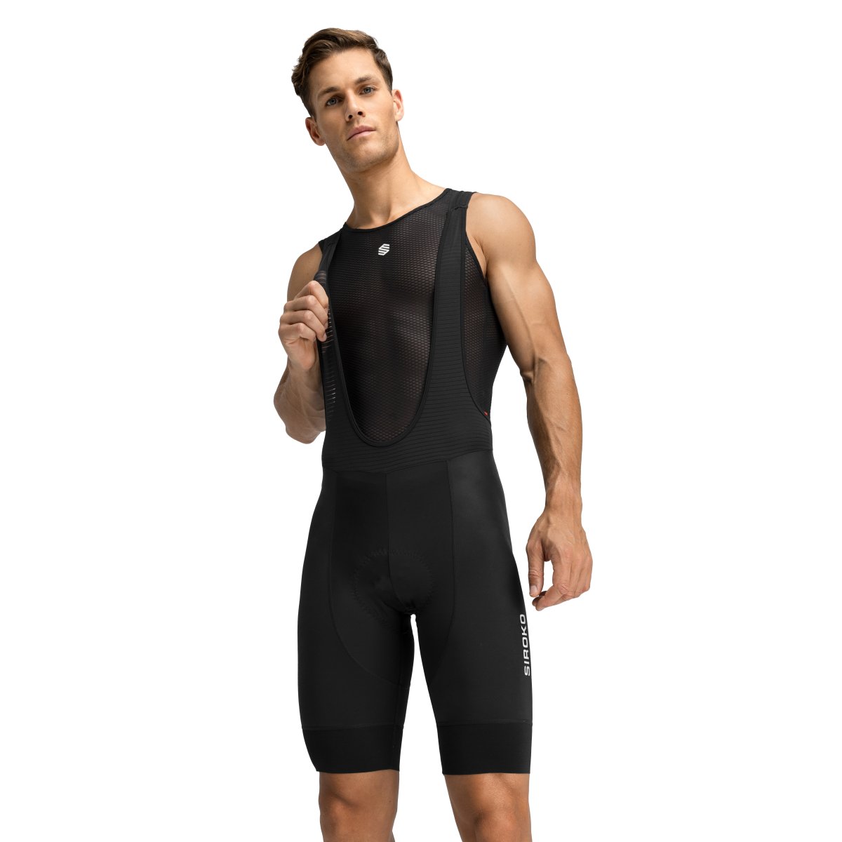 Siroko - Culotte Logo Pierna Corto Ciclismo para Hombre_