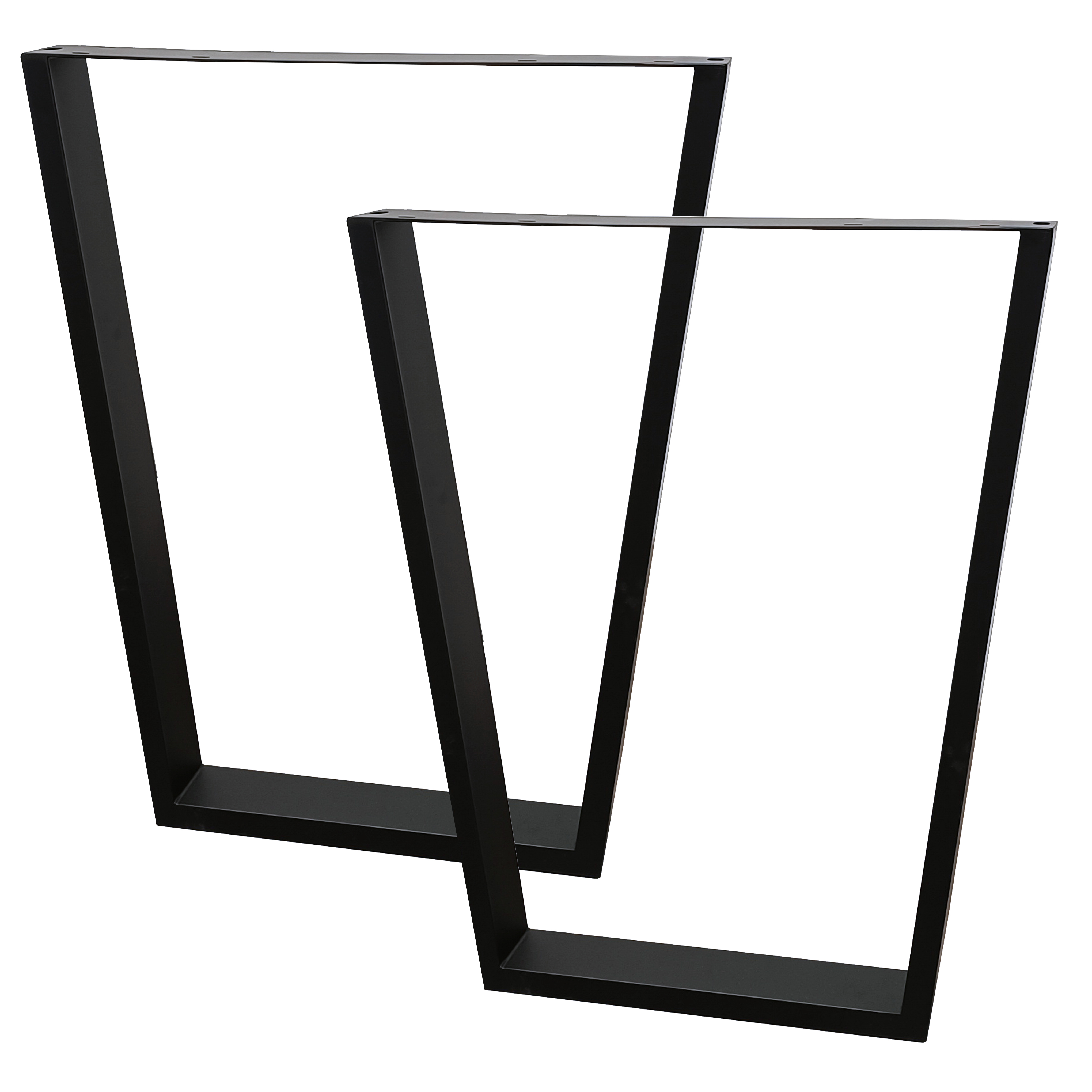 M.PASCUAL - Patas para Mesa de comedor | NEGRA | 58cmx71cm | TRAPECIO | 2 unidades