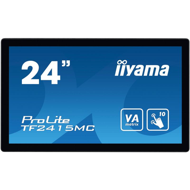 Monitor táctil iiyama ProLite TF2415MC-B2 60,5 cm (23.8") 1920 x 1080 Pixeles Full HD LED Multi-usuario, Negro