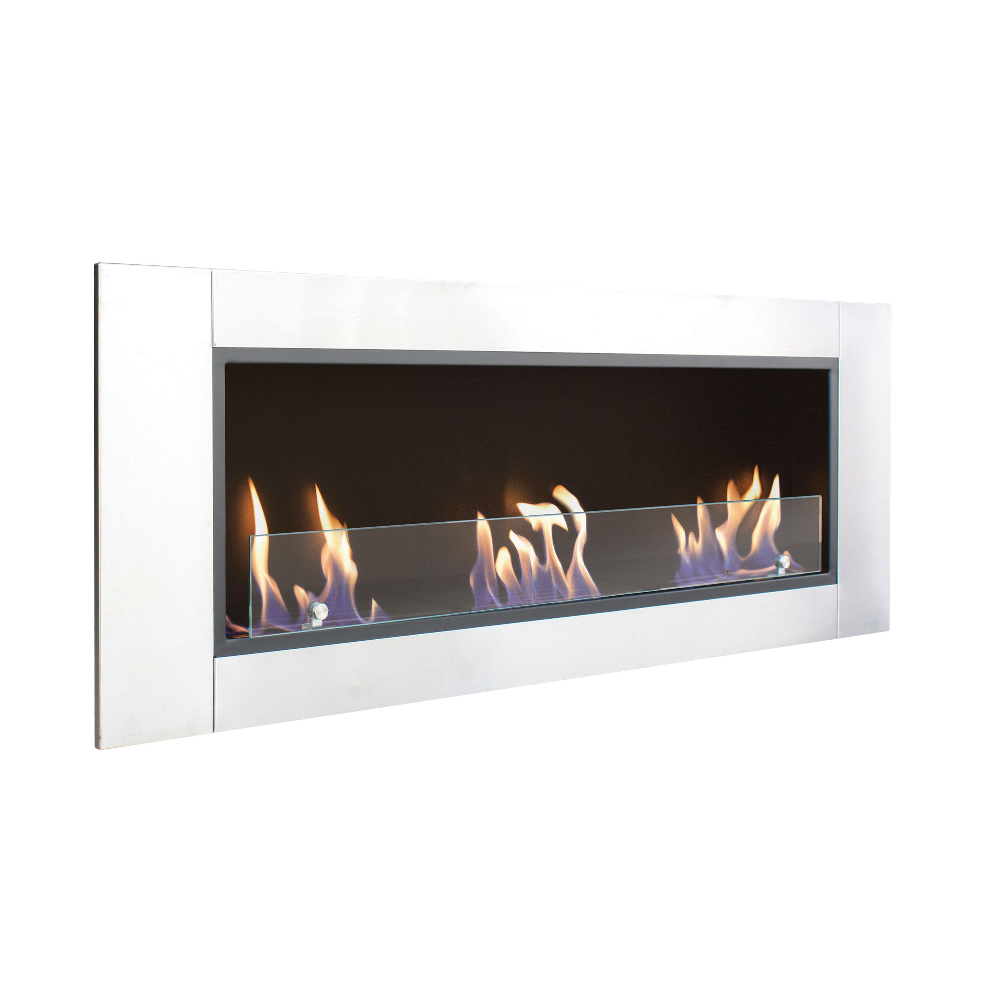 Chimenea de etanol de suelo de grandes dimensiones y 3 quemadores Purline HECATE