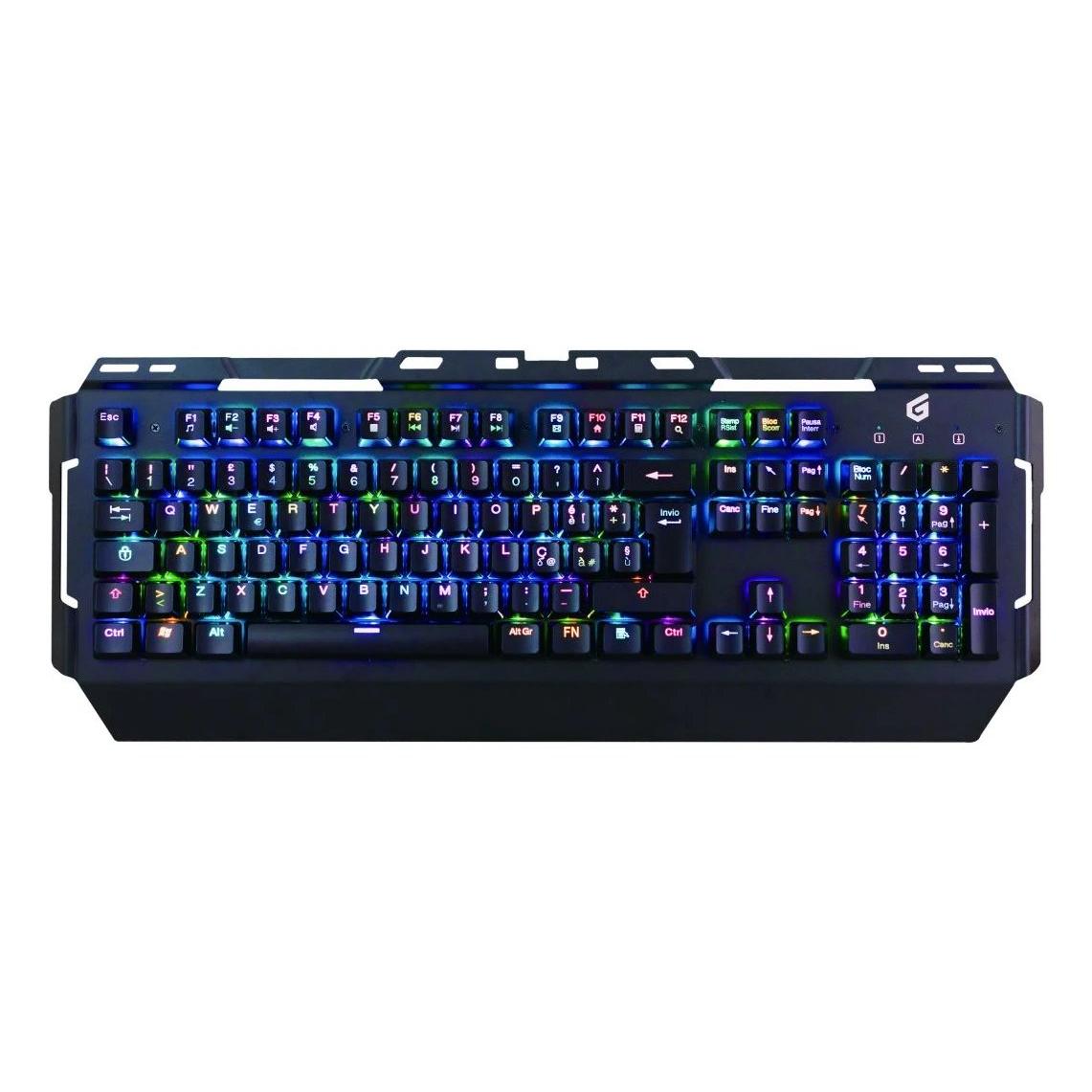 Teclado CONCEPTRONIC KRONIC01IT  | juego, Mecánico, Retroiluminado, LED RGB, Teclas programables, USB