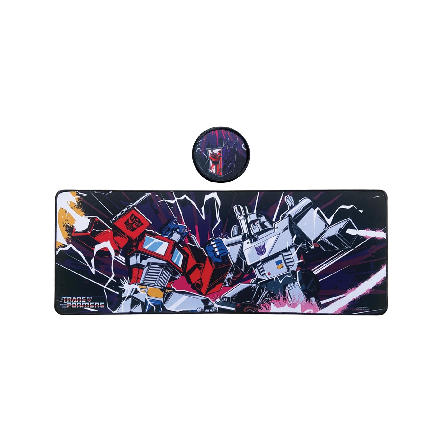 Alfombrilla Transformers Autobots Vs Decepticons Set Alfombrilla + Posavasos 80x30 cm
