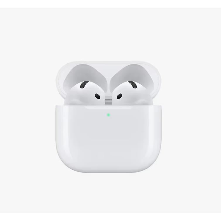 Auriculares Inalámbricos Apple AirPods 4 , Bluetooth 5.3, Chip H2, Audio Espacial y Estuche de Carga USB-C, hasta 30 Horas de Batería, Resistentes al Agua y Sudor
