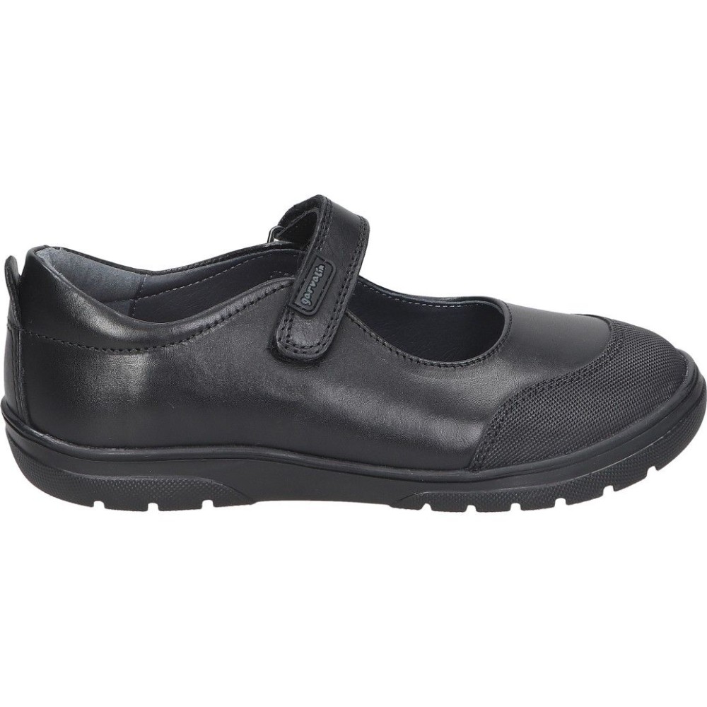 GARVALIN | Zapato Escolar Garvalin para Niña – Zapatos Colegiales en Color Negro – Zapato Clásico con Cierre de Velcro – Versátiles – Fácil de Poner y Quitar – Modelo 211700-A054