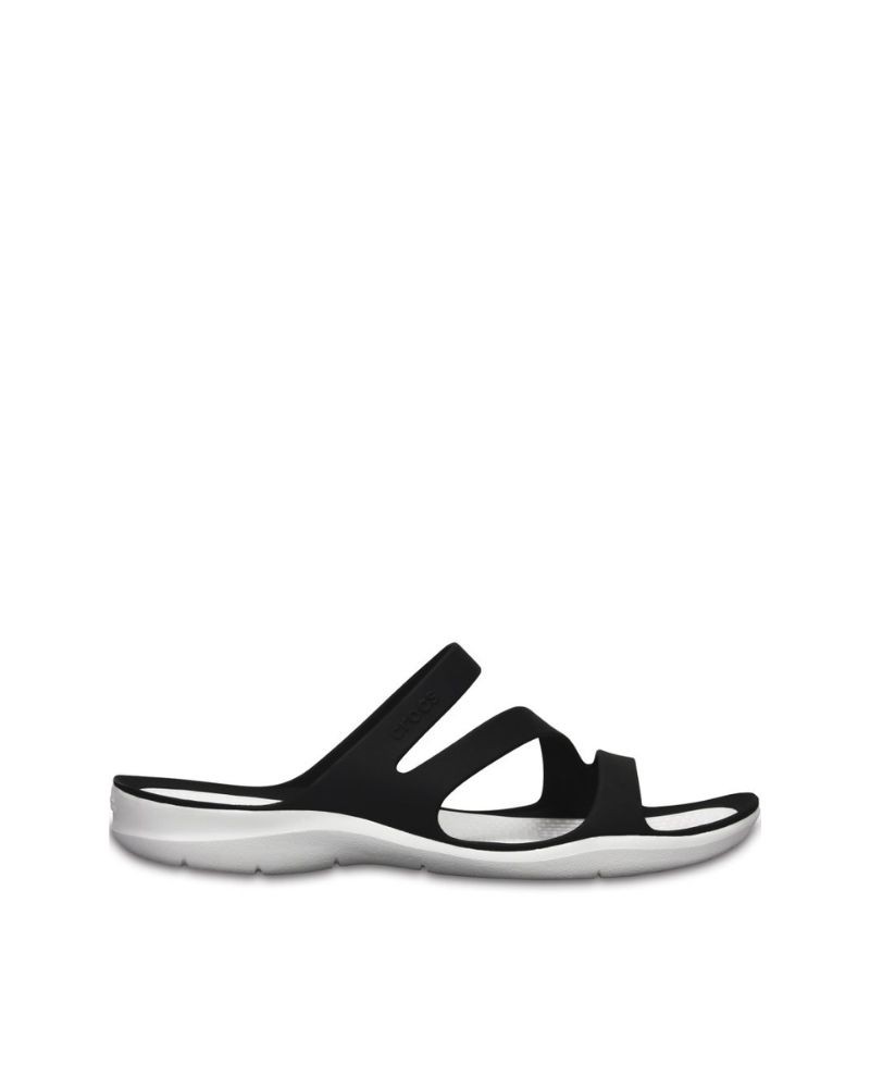 Crocs 203998 SWIFTWATER SANDAL W Sandalias Chancletas Mujer Negro