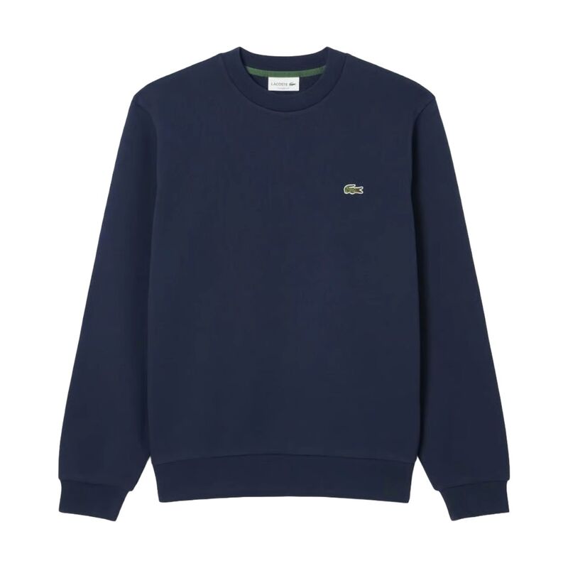 Sudadera Azul Marino Lacoste Classic Fit Fleece Marine de Corte Clásico y Estilo Atemporal