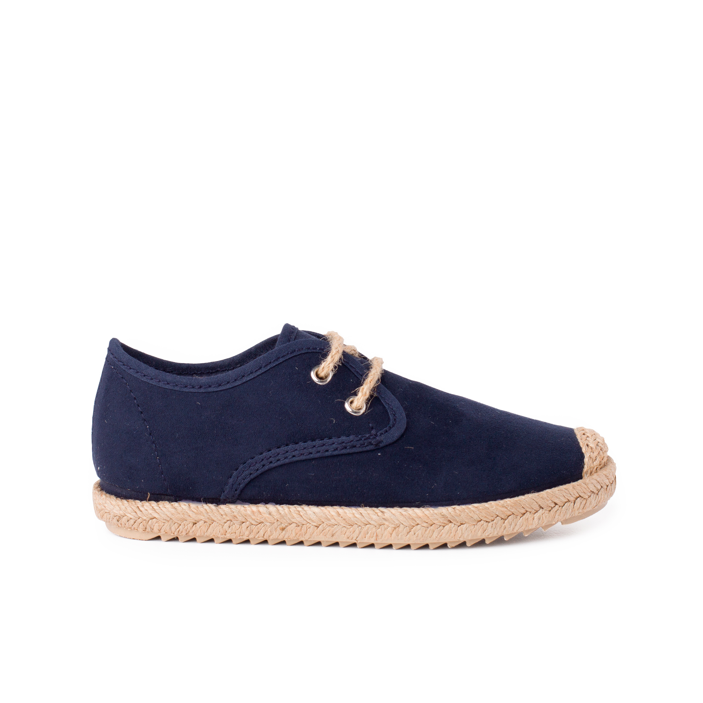 Pisamonas blucher puntera y cordones yute efecto suede