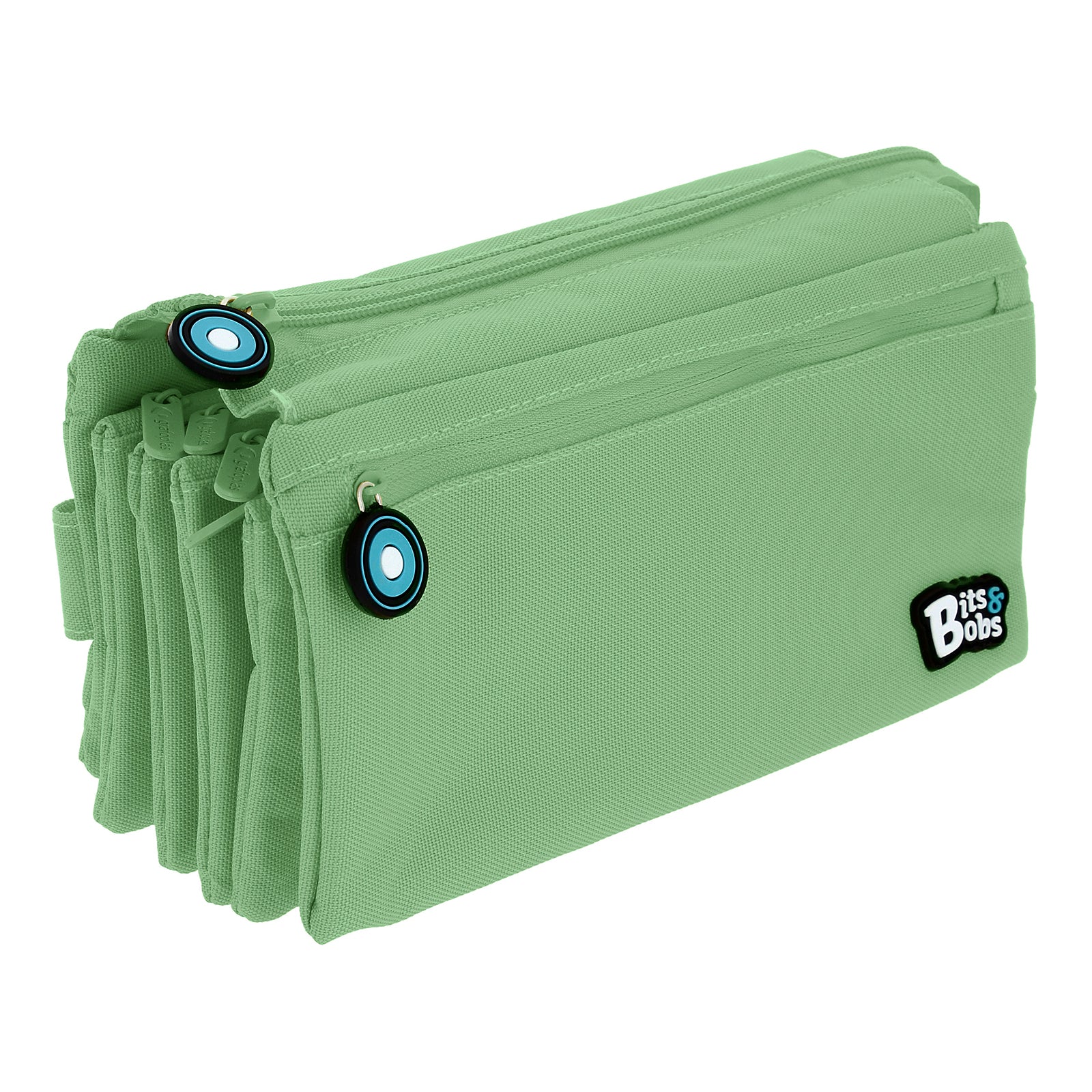 Grafoplás - Estuche Portatodo Cuádruple de Alta Capacidad para Material Escolar. Menta