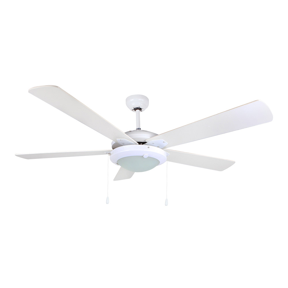 Ventilador de techo con luz Orbegozo CP 82132, 5 aspas, 3 velocidades, 132 cm de diámetro, 60 W
