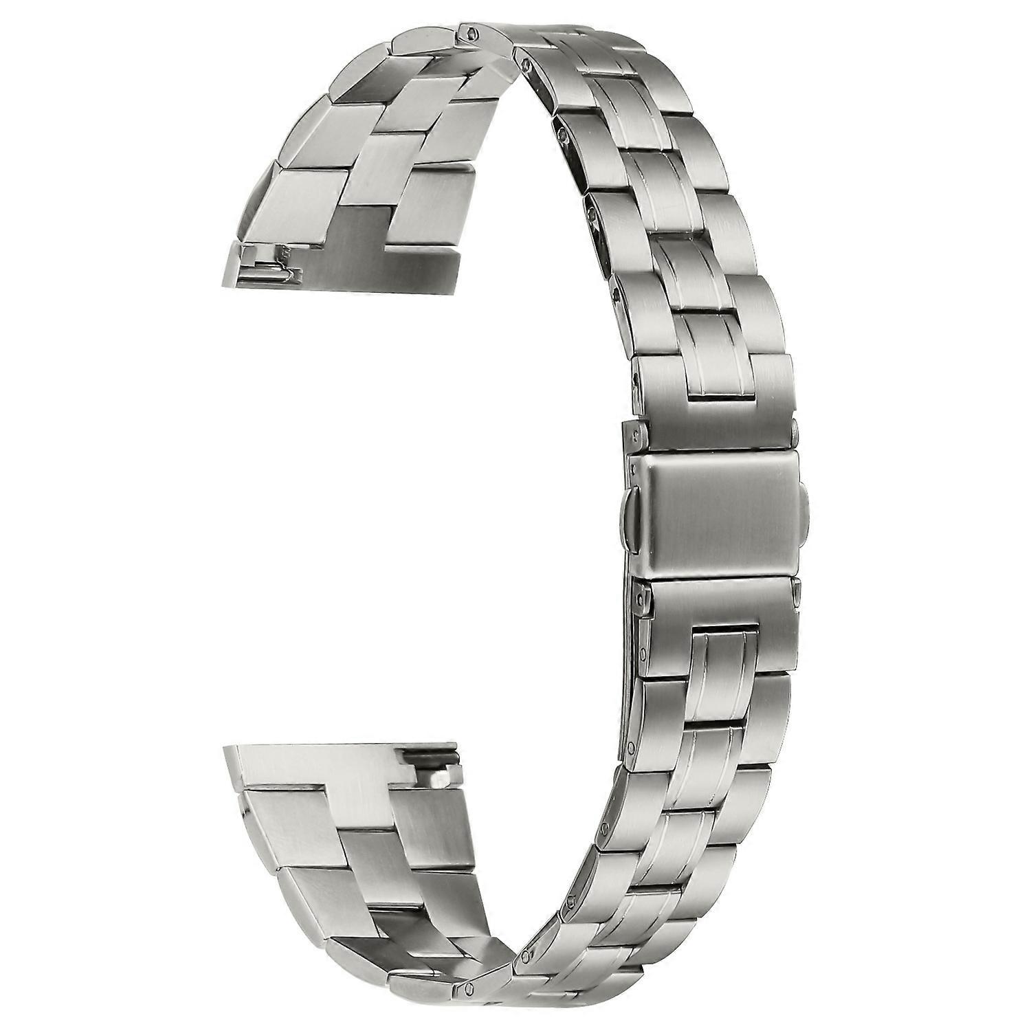 Correa de acero inoxidable de tres cuentas para reloj inteligente TicWatch GTX, tipo B