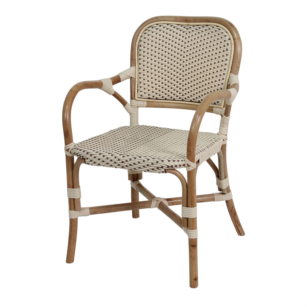 MISTERWILS FURNITURE FOR FREE SOULS Silla de Rattán Danica Estilo Bistro Natural
