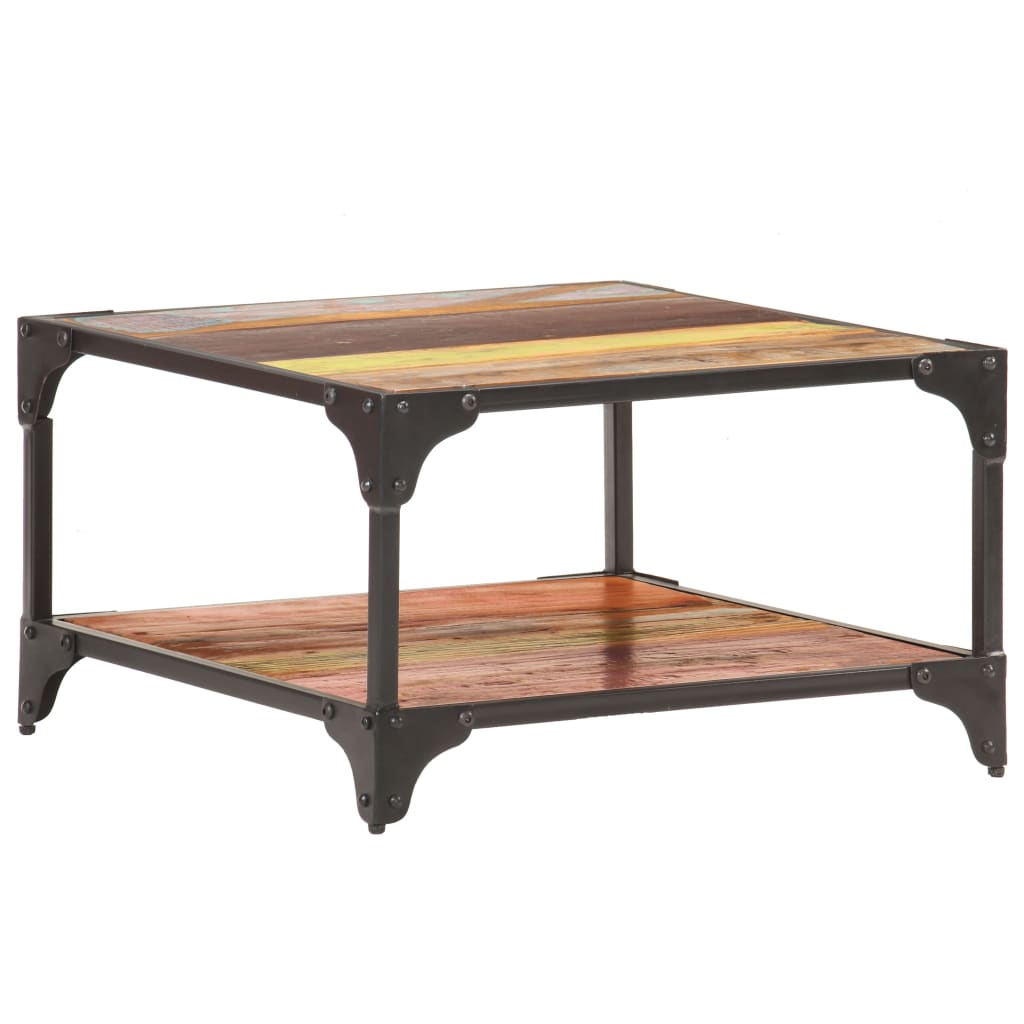 Vidaxl Mesa de Centro de Madera Maciza Reciclada 90 X 45 X 35 Cm