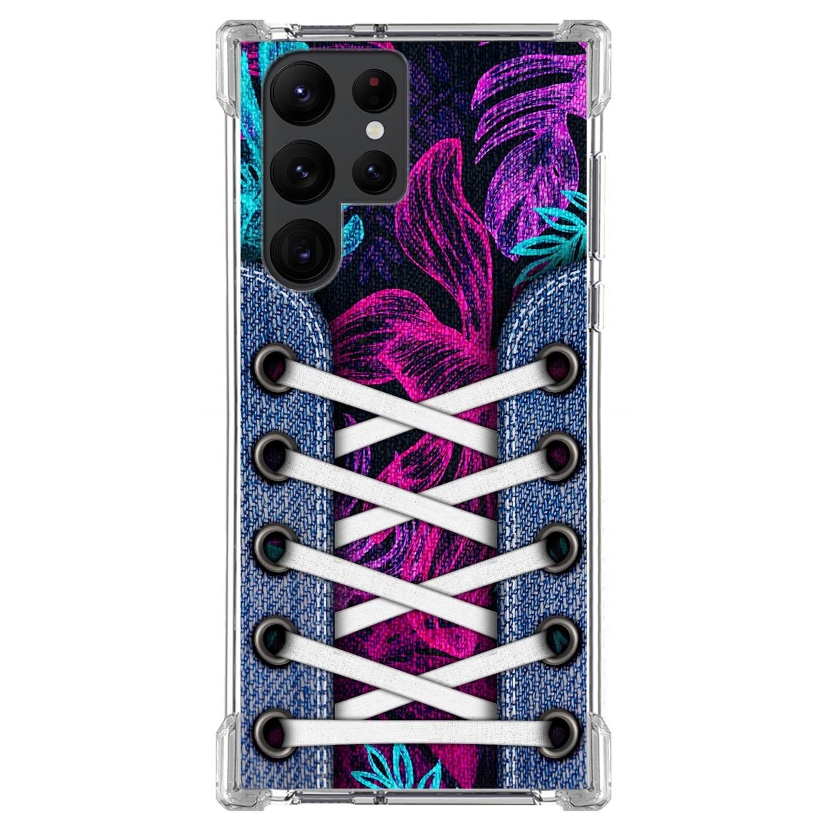 Funda Silicona Antigolpes para Samsung Galaxy S22 Ultra 5G diseño Zapatillas 07 Dibujos
