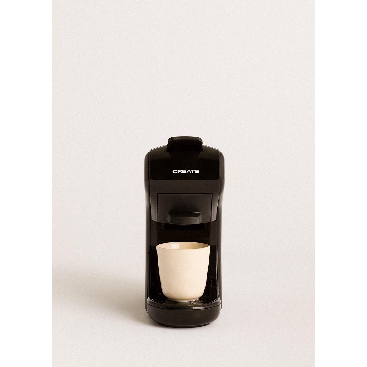 CREATE - Cafetera Multicápsula Express y Café Molido Adaptador Cápsula Dolce Gusto o Nespresso - POTTS