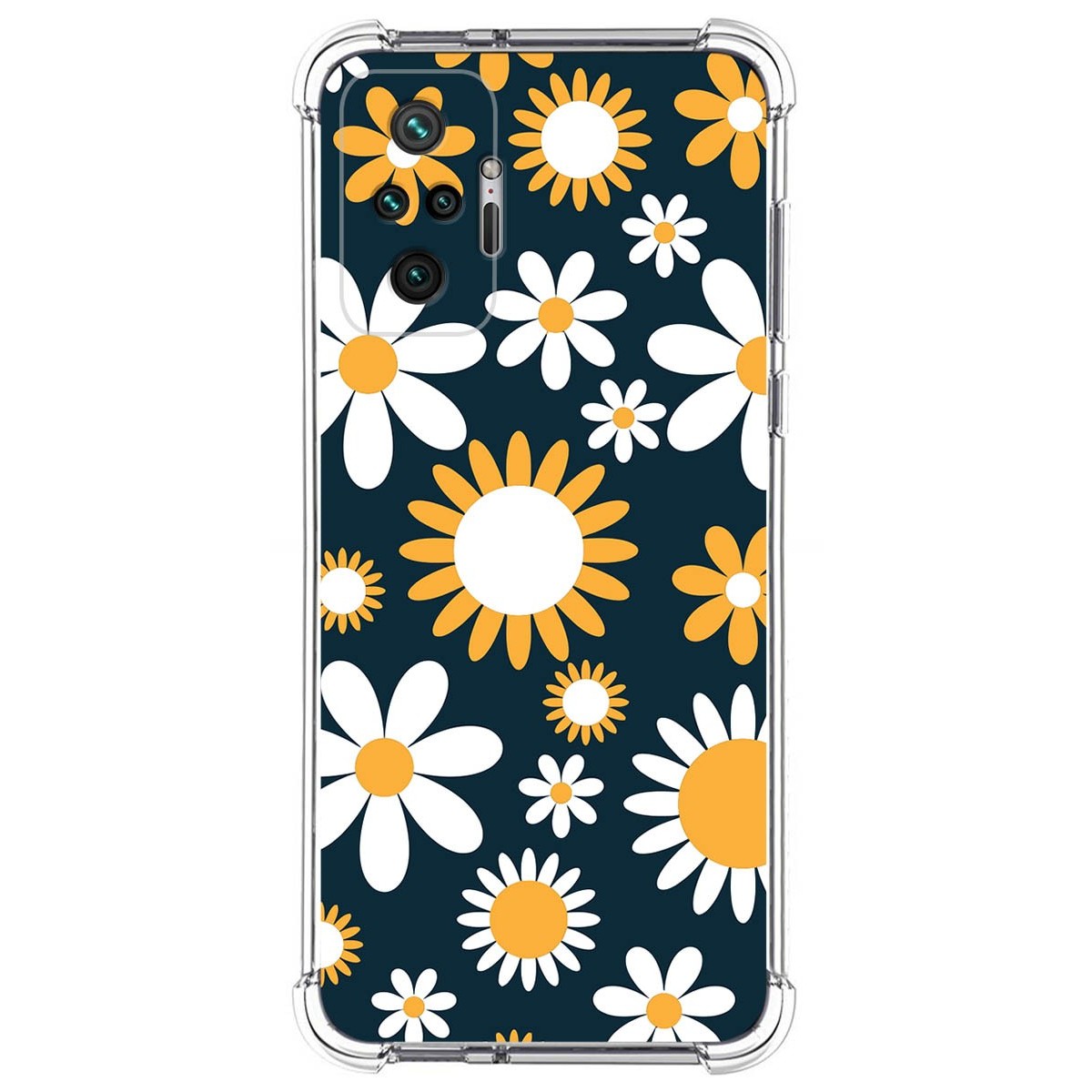 Funda Silicona Antigolpes para Xiaomi Redmi Note 10 Pro diseño Flores 08 Dibujos