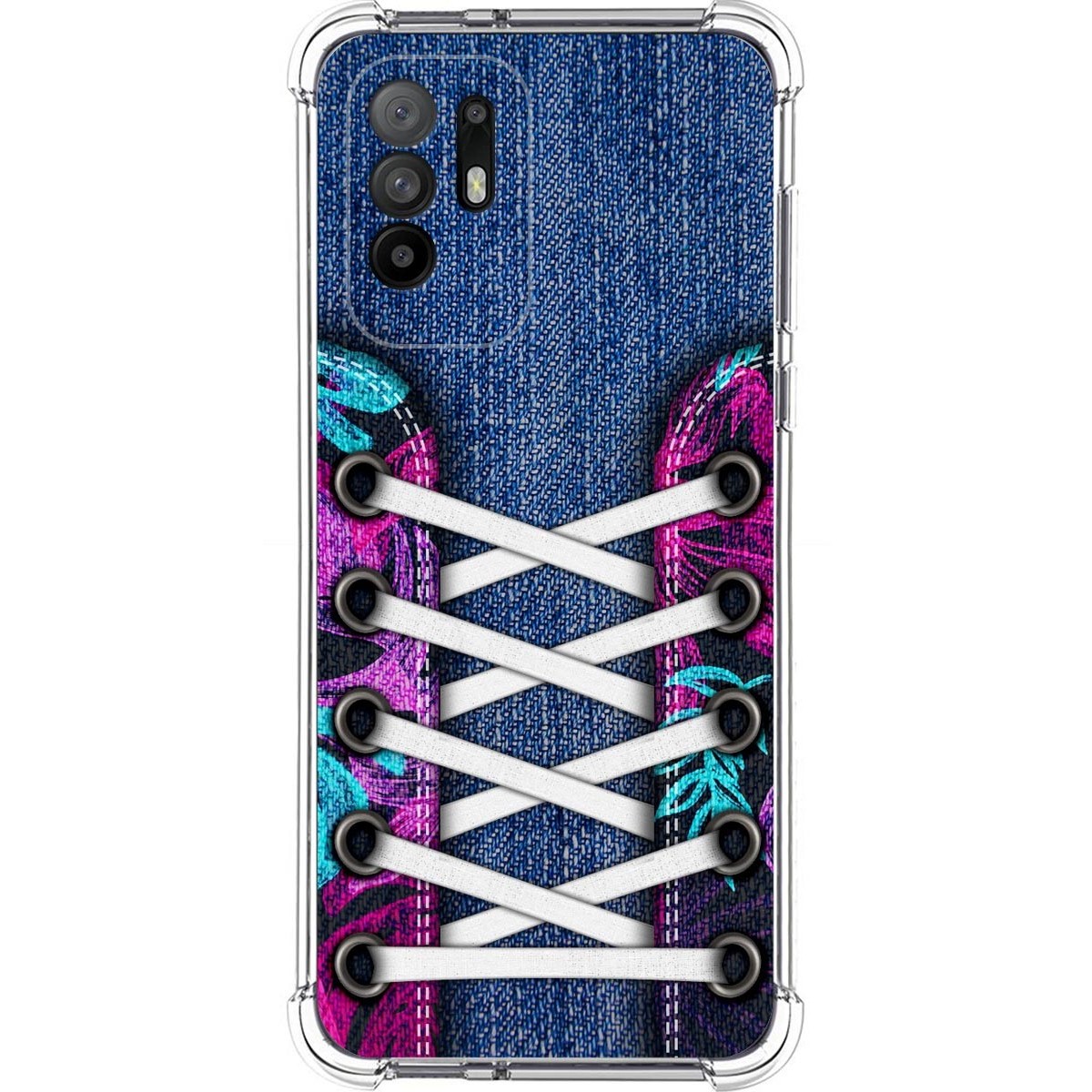 Tumundosmartphone Funda Silicona Antigolpes para Oppo A94 5G diseño Zapatillas 06 Dibujos