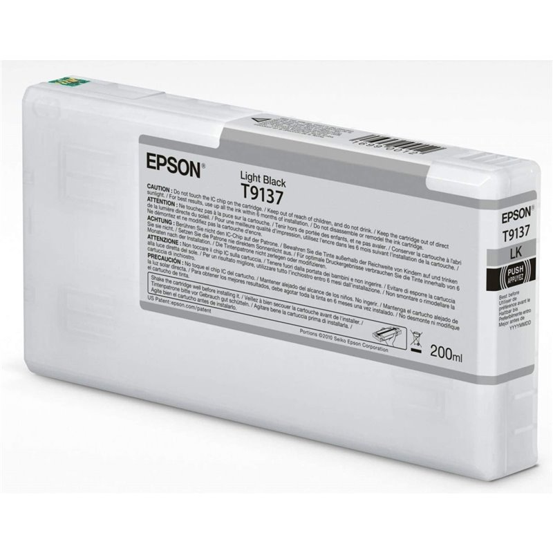 Epson T9137 original de tinta negra C13T913700 200ml