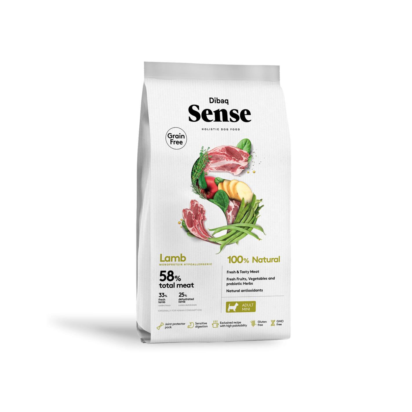 Dibaq Sense Grain Free Cordero Mini Formato 6 Kg