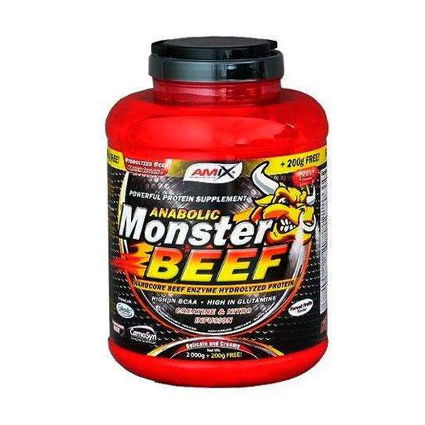 AMIX Monster Beef - 2,2 Kg Proteína Hidrolizada de Carne Bovina con Creatina, Citrulina Malato y Beta-Alanina