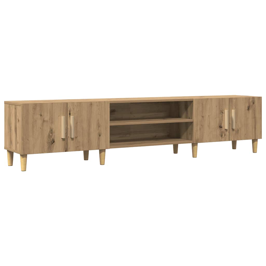 vidaXL Mueble de TV madera de ingeniería roble artisan 180x31,5x40 cm
