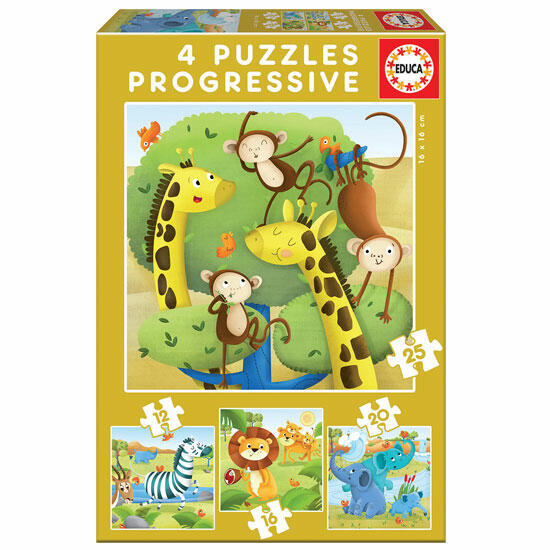 Puzzle Progresivos Animales Salvajes