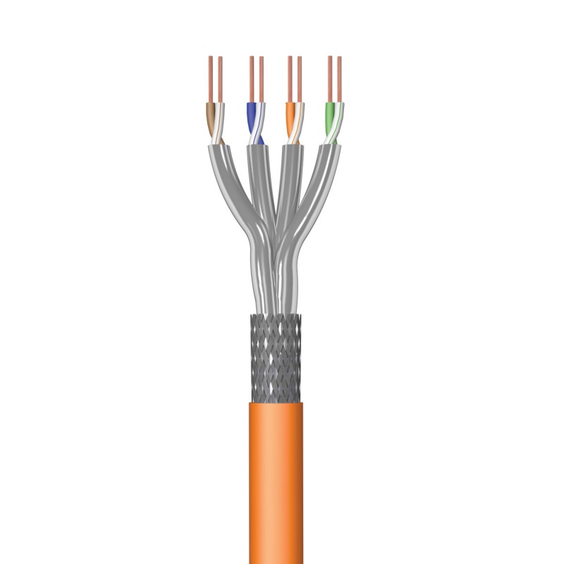 Ewent - IM1227 cable de red Naranja 100 m Cat7 S/FTP (S-STP) IM1227
