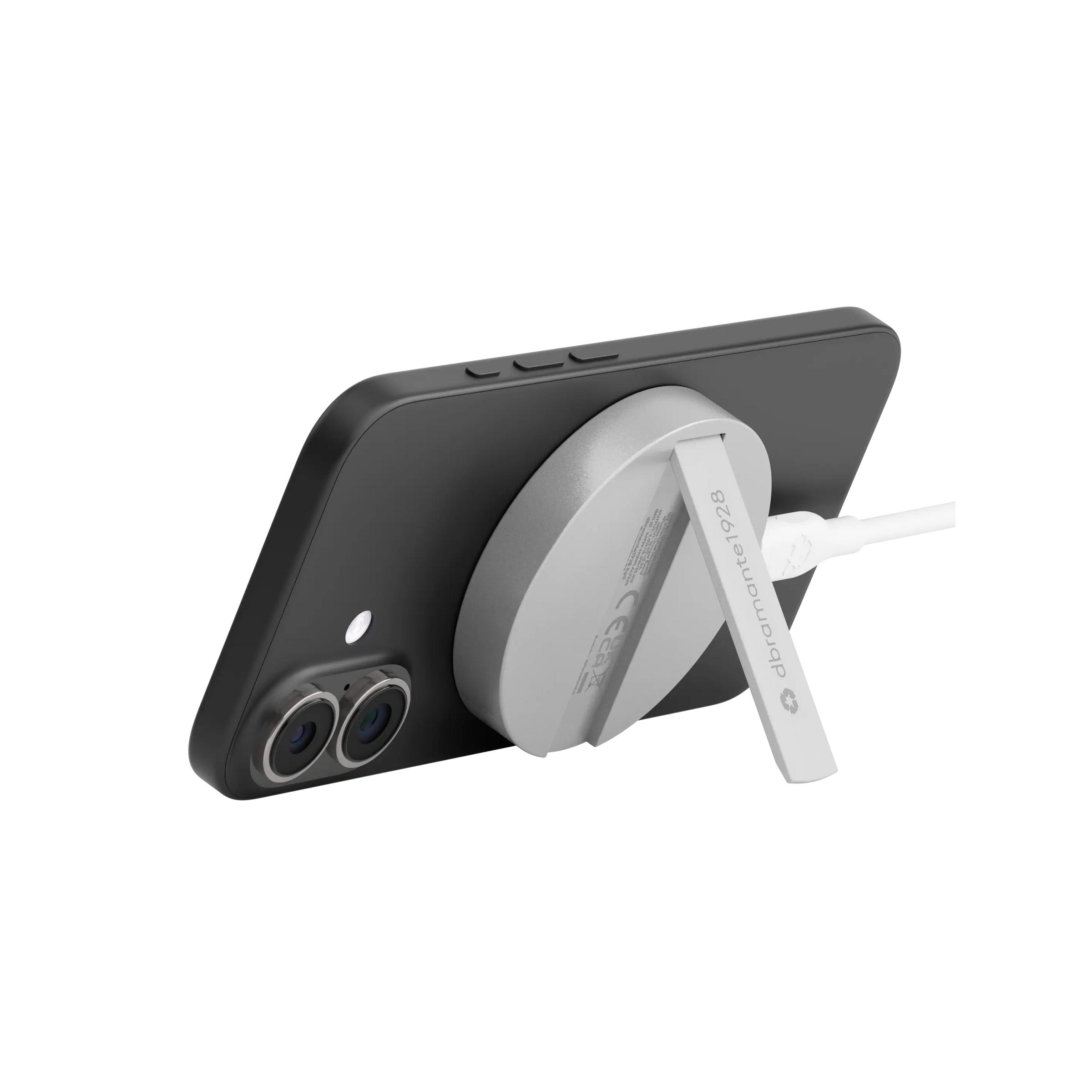 dbramante1928 CH15WLAL7263 cargador de dispositivo móvil Smartphone Gris USB Cargador inalámbrico Carga rápida Interior