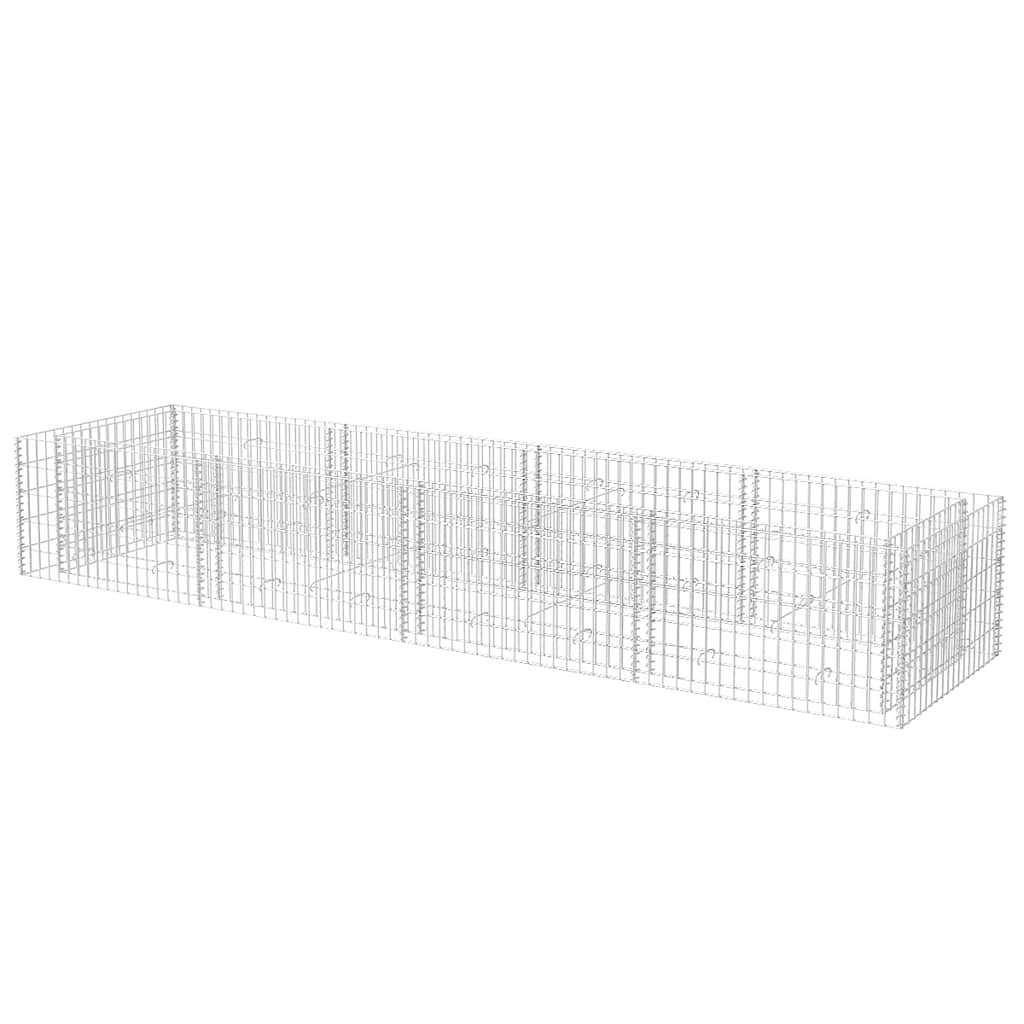 vidaXL Arriate de gaviones de acero 360x90x50 cm